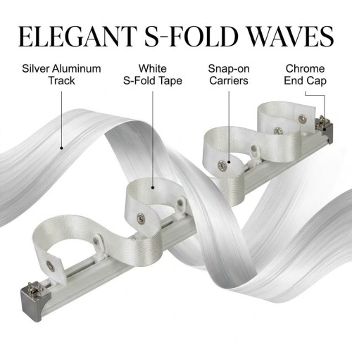Roman Rod Aluminum Alloy Silent Smooth Curtain Track, 28mm Thick Wall Ceiling Mount Single Double Sliding Rail
