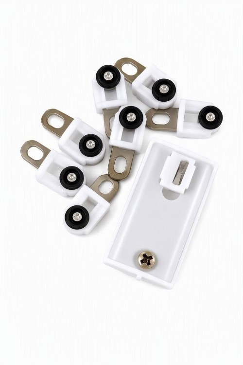 Aluminum Alloy Modern Curtain Track Set-Durable High Load-Bearing Silent Gliding with Customizable Length for Home Use
