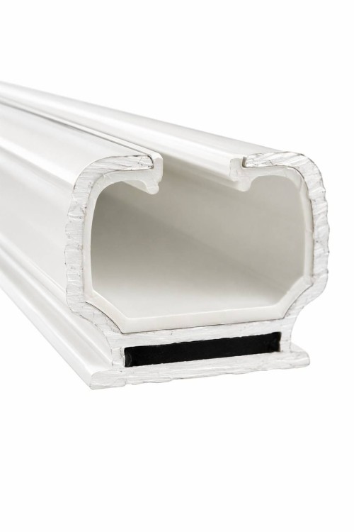 Aluminum Alloy Modern Curtain Track Set-Durable High Load-Bearing Silent Gliding with Customizable Length for Home Use